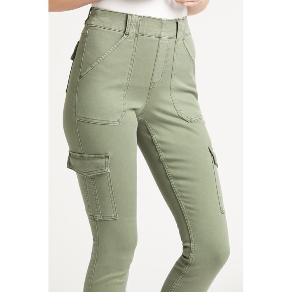 SPANX Stretch Twill Ankle Cargo Pants Womens Size S